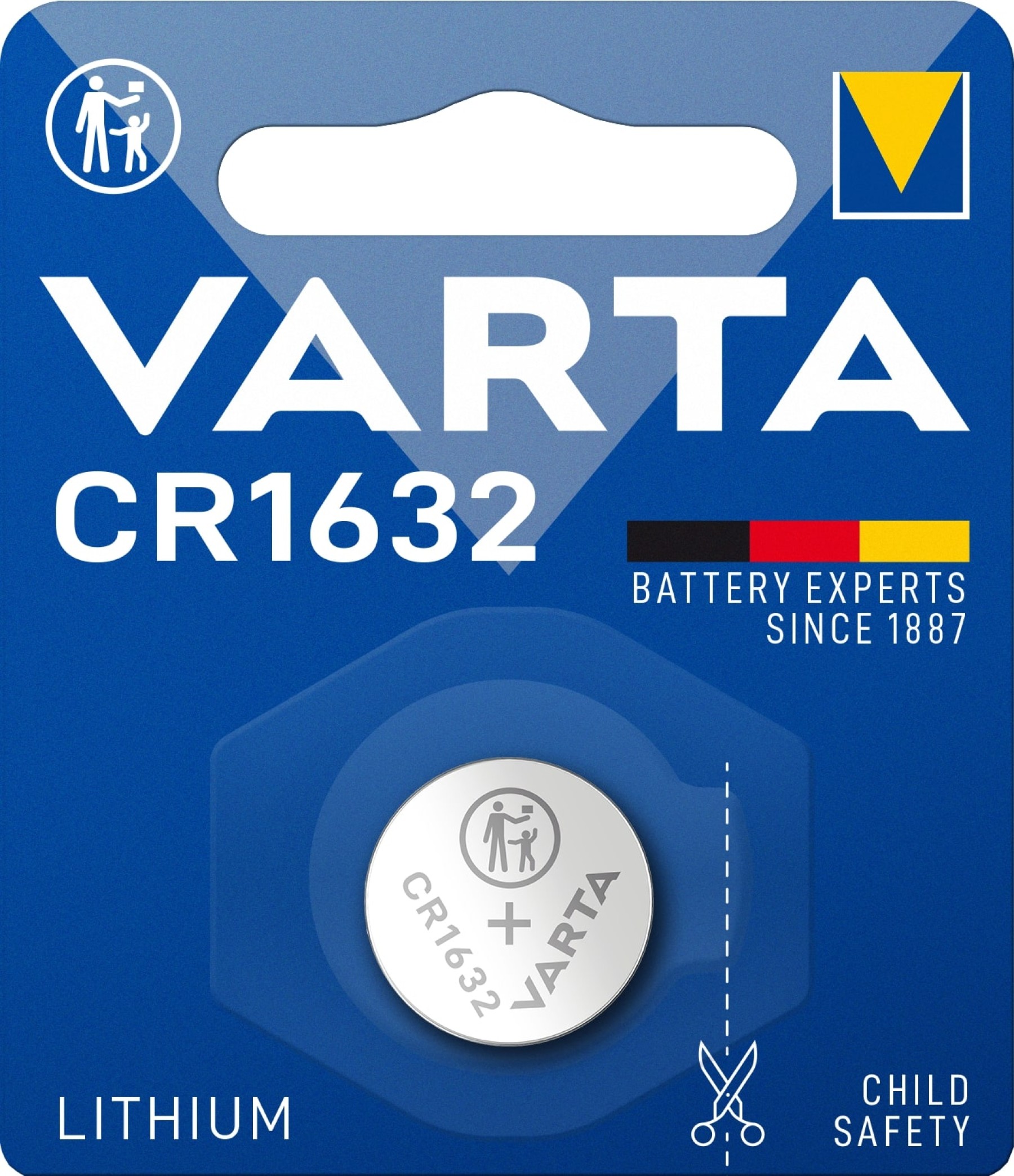 VARTA CR1632 Lithium Coin Battery 3V Pack of 1